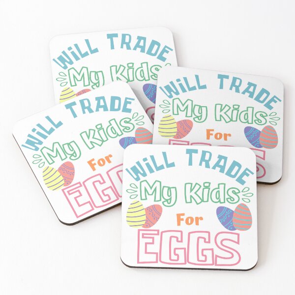 Item preview, Will Trade My Kids For Eggs. Funny Mom Dad Easter Joke. designed and sold by That Cheeky Tee.