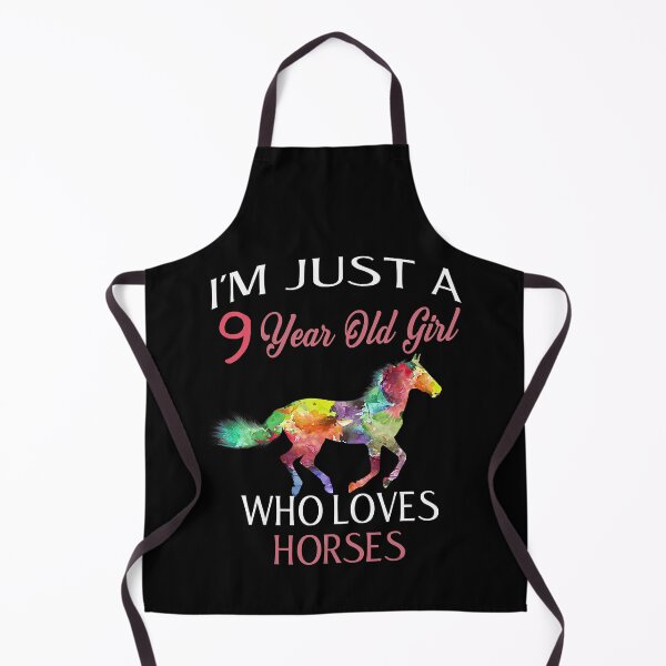 Item preview, Im Just A 9 Year Old Girl Who Loves Horses Birthday designed and sold by SkylerKason.