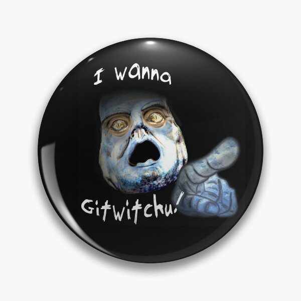 Item preview, I Wanna Git Wit Chu! White Text for Black Backgrounds designed and sold by Spirit-World.