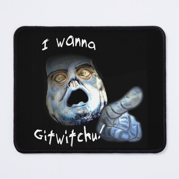 Item preview, I Wanna Git Wit Chu! White Text for Black Backgrounds designed and sold by Spirit-World.