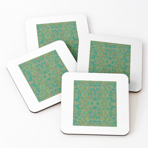 Item preview, Everglade Abstract Damask designed and sold by ZENDYtechSTYLE.