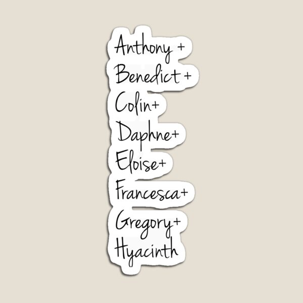 Aperçu de l'œuvre famille bridgerton créée et vendue par wishingrain.