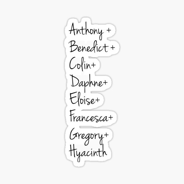 Aperçu de l'œuvre famille bridgerton créée et vendue par wishingrain.
