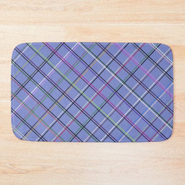 Item preview, Multi color Check With Blue Background Patterned designed and sold by risingrocket.