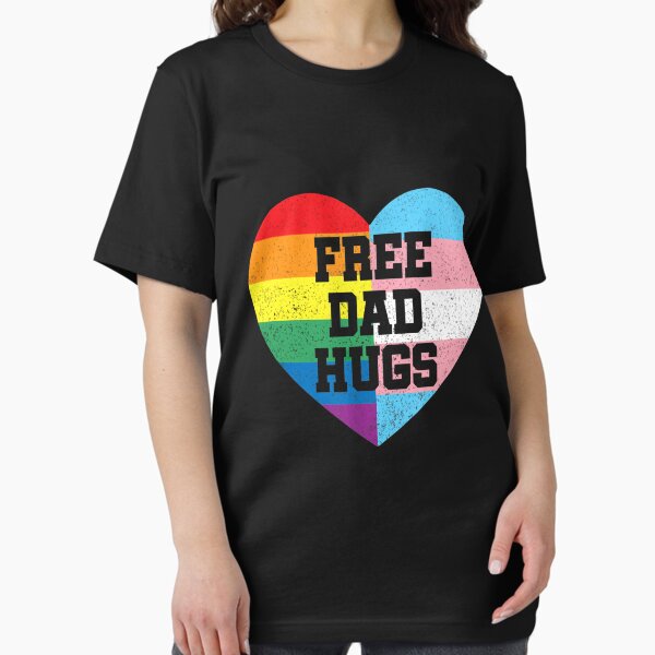 Item preview, Free Dad Hugs LGBT Pride Month 2022 LGBTQ designed and sold by JacquelineTees.
