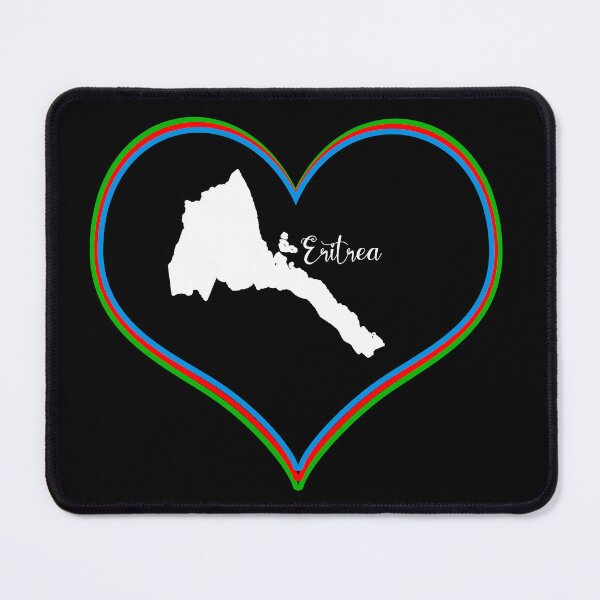 Item preview, Black heart map Eritrea designed and sold by Astralia.