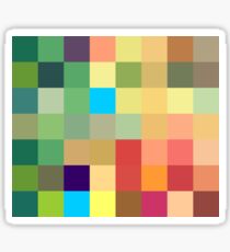 color squares background Sticker