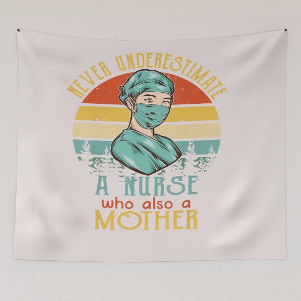 Item preview, Mothers Day Shirt Never Underestimate A Nurse Also A Mother designed and sold by queencrown.