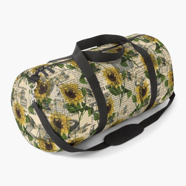 Item preview, Sunflowers and Dragonflies on Newsprint designed and sold by murkyswamp.