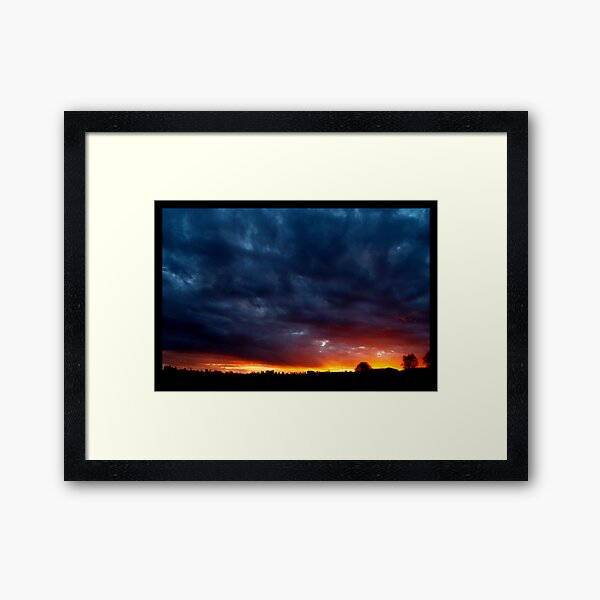 Trouble On The Horizon Framed Art Print