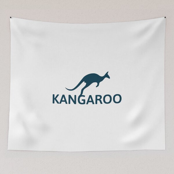 Item preview, Blue Kangaroo Icon And Typography designed and sold by risingrocket.
