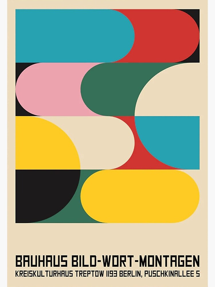 "Bauhaus Bild Wort Montagen Poster" Poster for Sale by royrevolvers