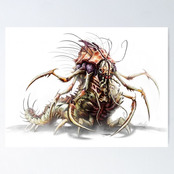 Giant Flayer Wyrmm Poster