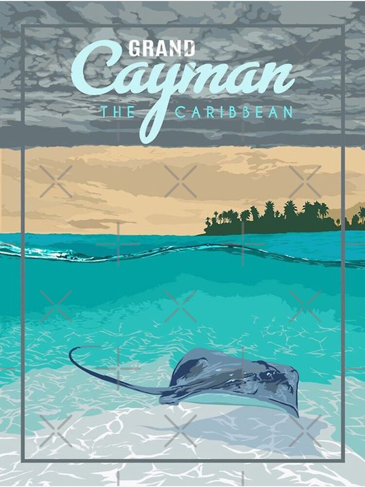 Grand Cayman Caribbean Vintage Travel Magnet for Sale by