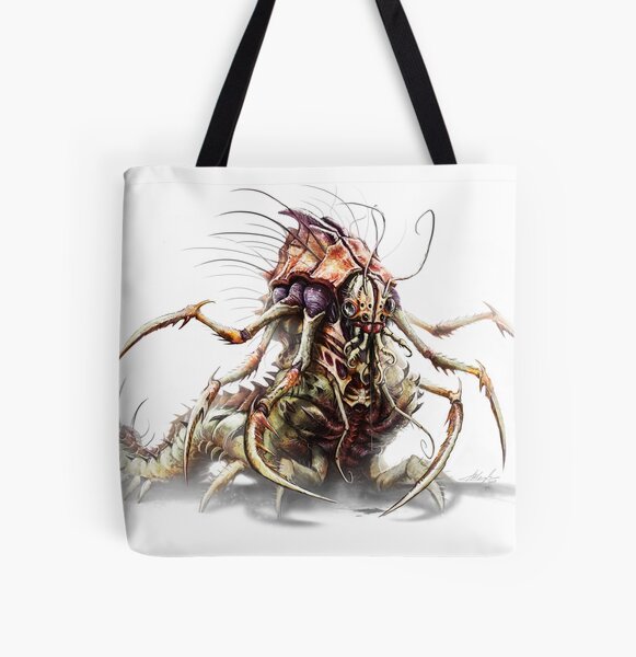 Giant Flayer Wyrmm All Over Print Tote Bag