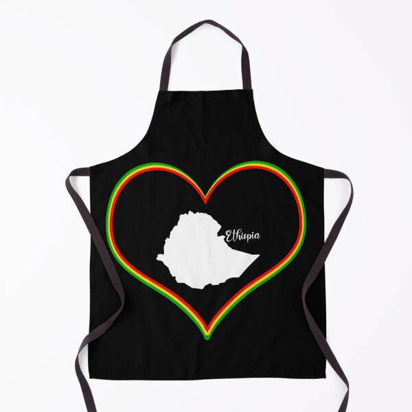 Item preview, Black heart map Ethiopia designed and sold by Astralia.