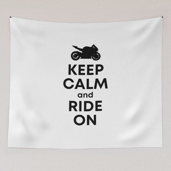 Item preview, Keep Calm and Ride On - Sport Bike designed and sold by love-at1st-gear.