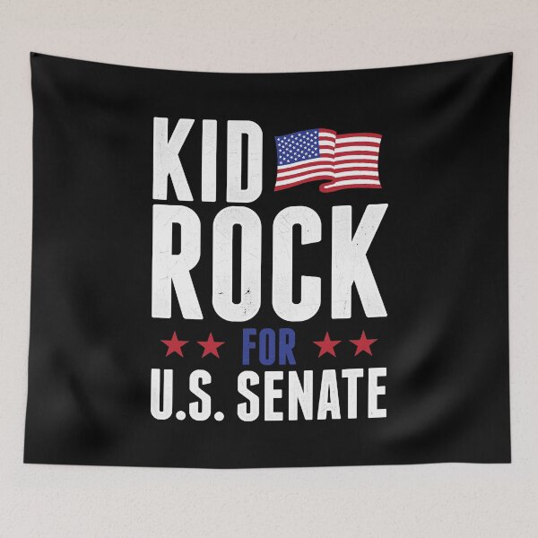 Item preview, Funny Man Kid Rock For Us Senate In Rock We Trust Awesome For Music Fans designed and sold by BaileeDooley78.