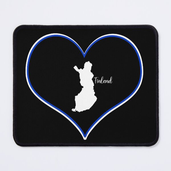 Item preview, Black heart map Finland designed and sold by Astralia.