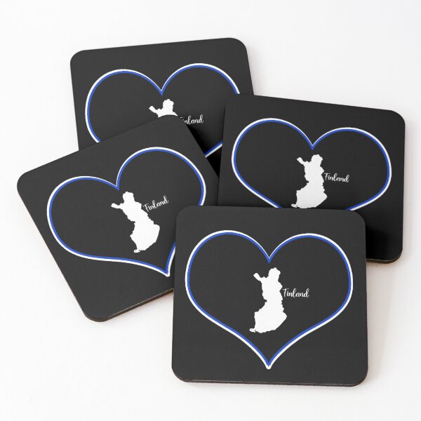 Item preview, Black heart map Finland designed and sold by Astralia.