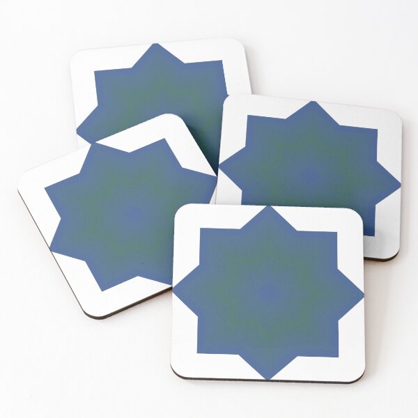 Item preview, Classic Blue Bayberry Abstract Star Pattern designed and sold by PatternSalad.
