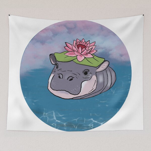Item preview, Lily Pad Baby Hippo designed and sold by SamMavrakir.
