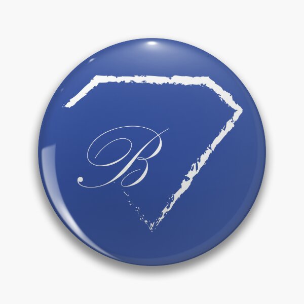 Item preview, B letter monogram initial diamond white designed and sold by mixtape80.