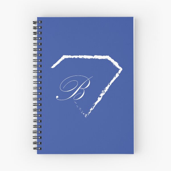 Item preview, B letter monogram initial diamond white designed and sold by mixtape80.