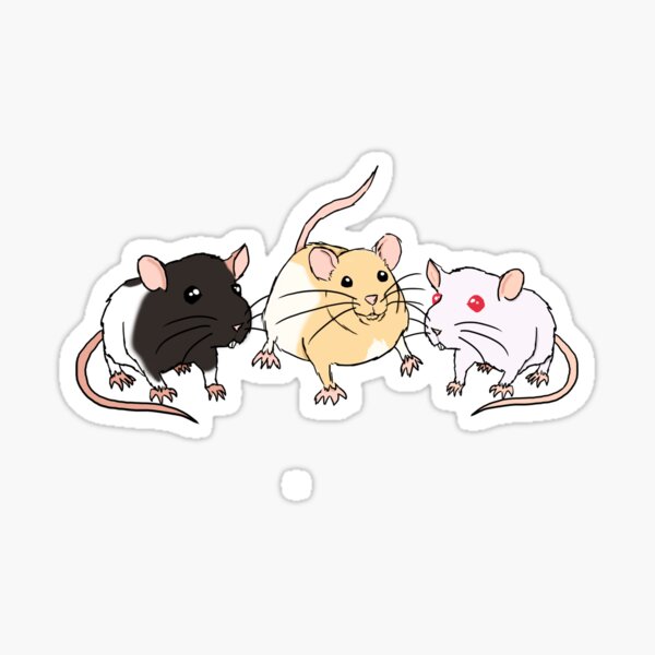 Albino Rat Stickers Redbubble - rat scientists roblox