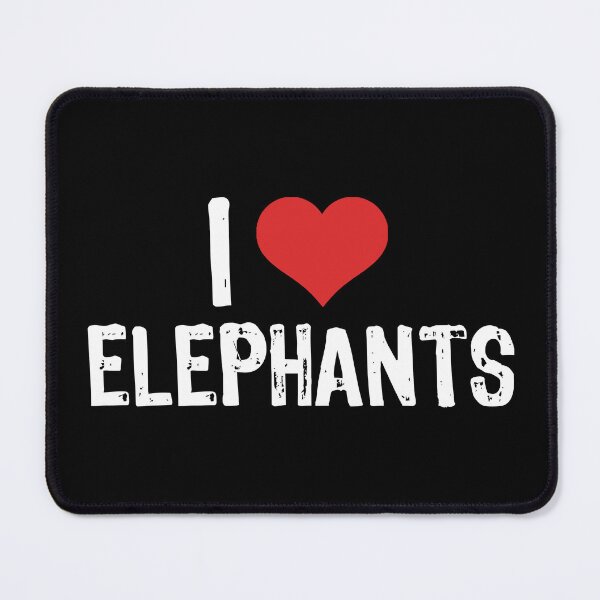 Item preview, I Love Elephants designed and sold by The "I Love Everything" Shop.