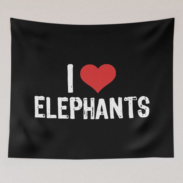 Item preview, I Love Elephants designed and sold by The "I Love Everything" Shop.