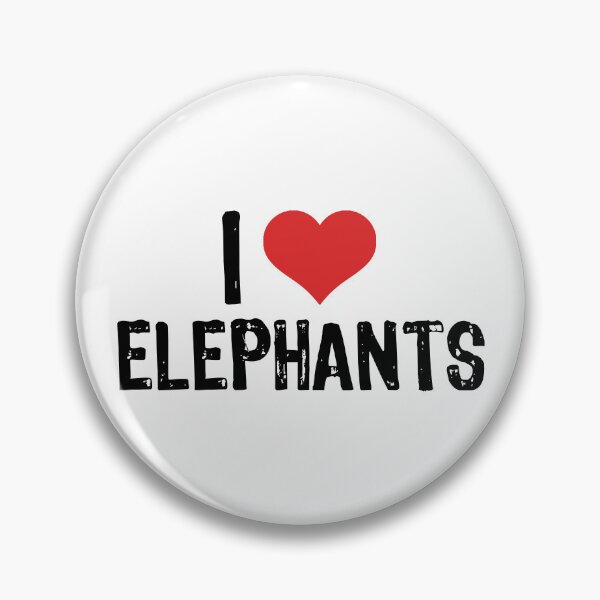 Item preview, I Love Elephants designed and sold by The "I Love Everything" Shop.