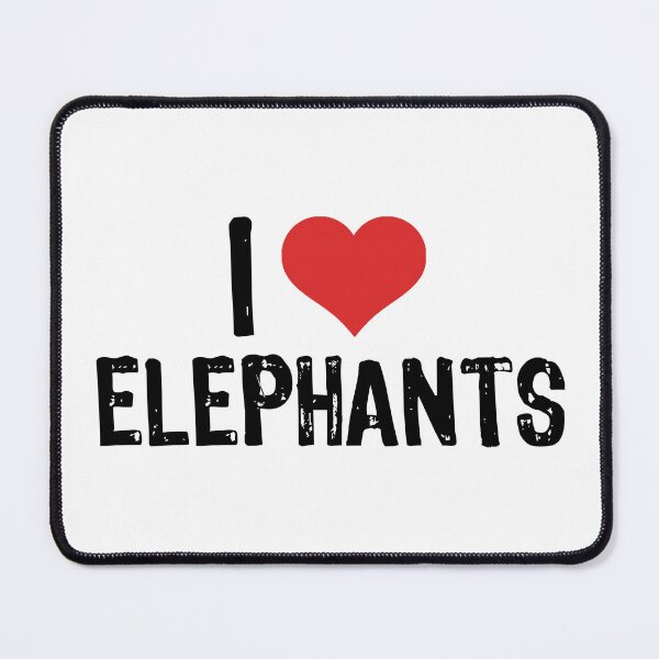 Item preview, I Love Elephants designed and sold by The "I Love Everything" Shop.