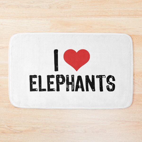 Item preview, I Love Elephants designed and sold by The "I Love Everything" Shop.