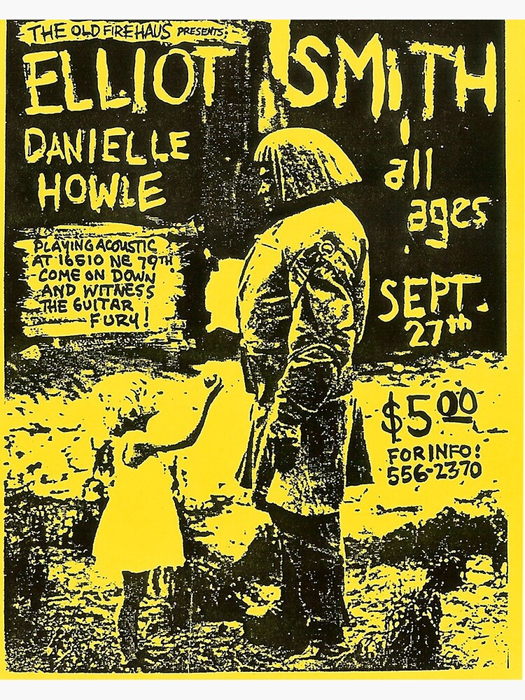 "Elliott Smith Live poster" Poster for Sale by thesnnamargar Redbubble