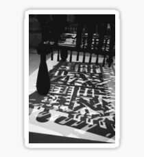 machine shadows Sticker