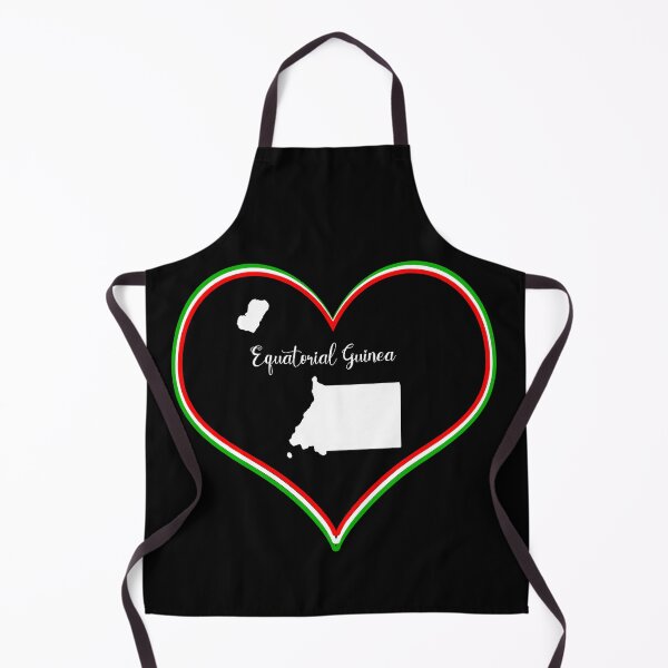 Item preview, Black heart map Equatorial Guinea designed and sold by Astralia.