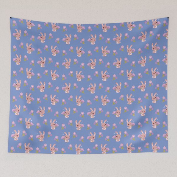 Item preview, Bunny Rabbit Holding Flower designed and sold by KristyKate.