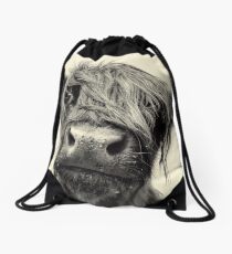 Highland Cow Drawstring Bag
