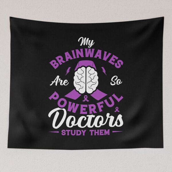 Item preview, My Brainwaves Are So Powerful Shirt, Kids Epilepsy Awareness Shirt, Purple Ribbon Shirt, Epilepsy Survivor, Epilepsy Warrior, Epilepsy Fight designed and sold by aymob.