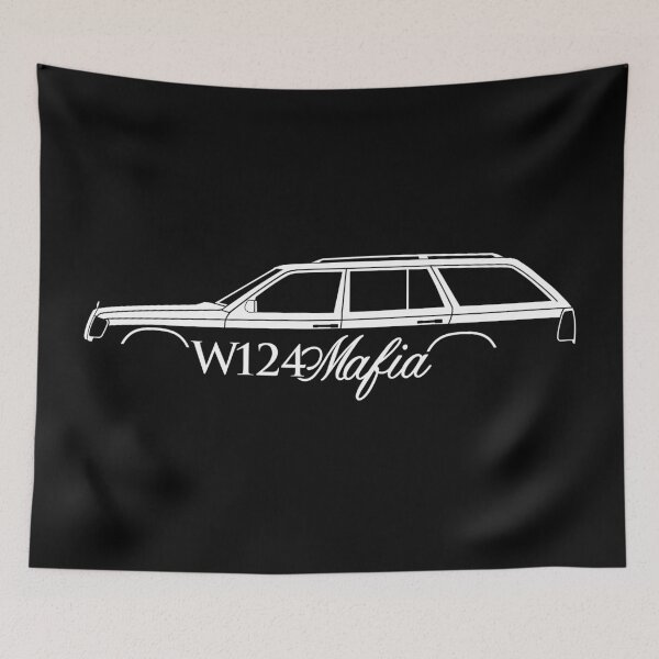 Item preview, W124 Mafia car silhouette - W124  station wagon | kombi designed and sold by turnerco.