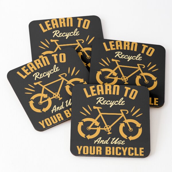 Item preview, Learn To Recycle And Use Your Bicycle, Earth Day designed and sold by Fabvity.