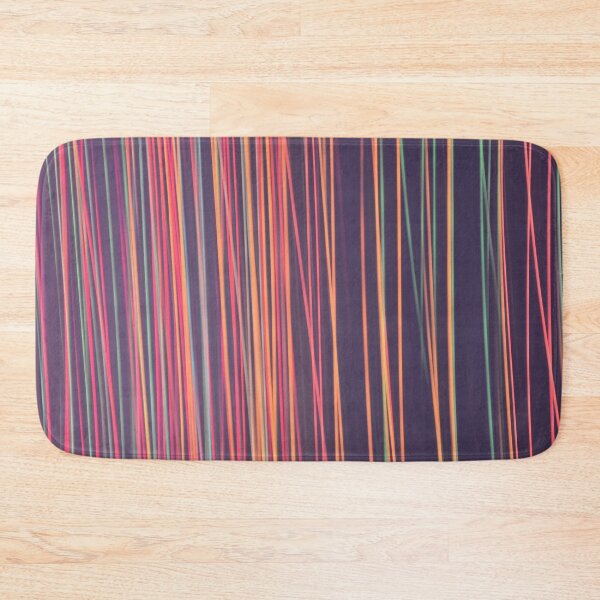Item preview, Vertical muted multicolored lines on black background designed and sold by Becky Hunter.