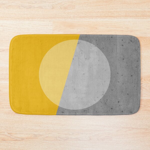 Item preview, A circle on golden yellow and concrete gray designed and sold by Ninaeva.