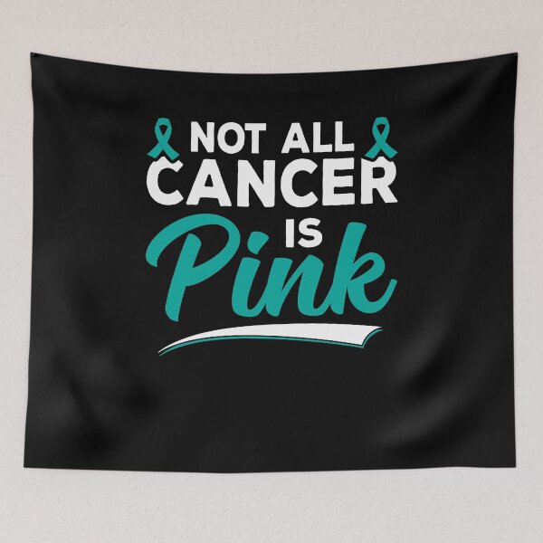 Item preview, Not All Cancer Is Pink Shirt, Ovarian Cancer Awareness Shirt, Ovarian Cancer Support Shirt, Ovarian Cancer Survivor Shirt, Teal Ribbon Shirt designed and sold by aymob.