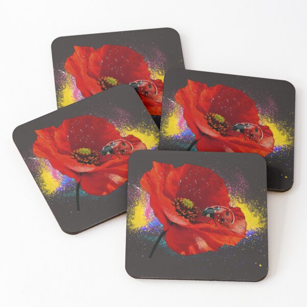 Item preview, ladybug on poppy designed and sold by clarazen.