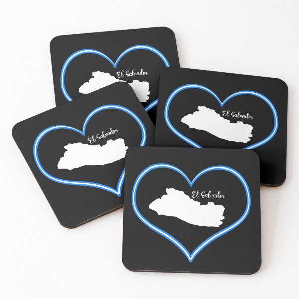 Item preview, Black heart map El Salvador designed and sold by Astralia.