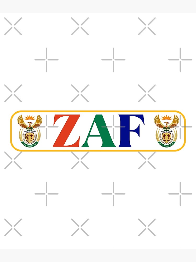 zaf-3-letter-code-south-africa-poster-by-fedsherdesign-redbubble