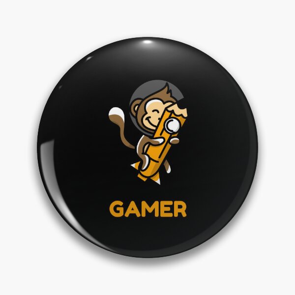 Item preview, Gamer with Cute Monkey wearing Astronaut Helmet designed and sold by PRIVARSHU.