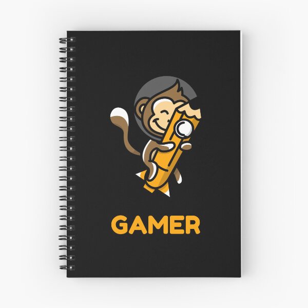Item preview, Gamer with Cute Monkey wearing Astronaut Helmet designed and sold by PRIVARSHU.